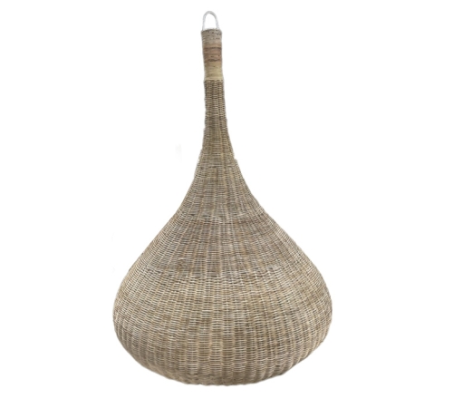 Vase decorated with casa rattan