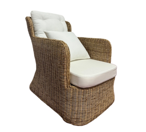casa bamboo and rattan reclining chair