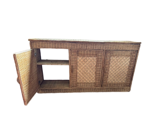 casa rattan cabinet shelves
