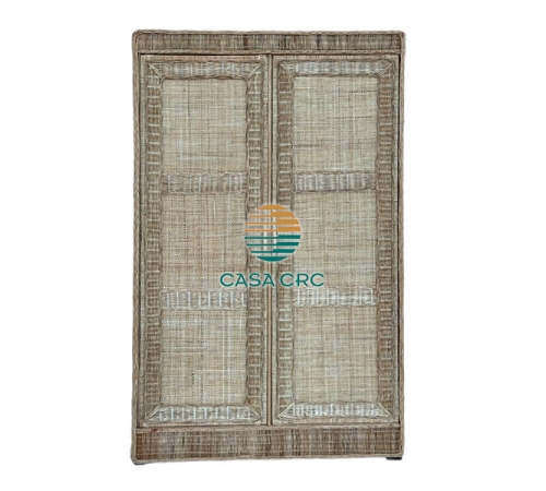 Rattan wardrobe for clothes