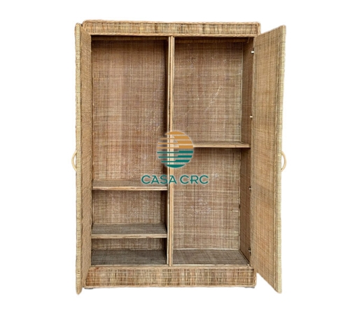 Rattan wardrobe for clothes