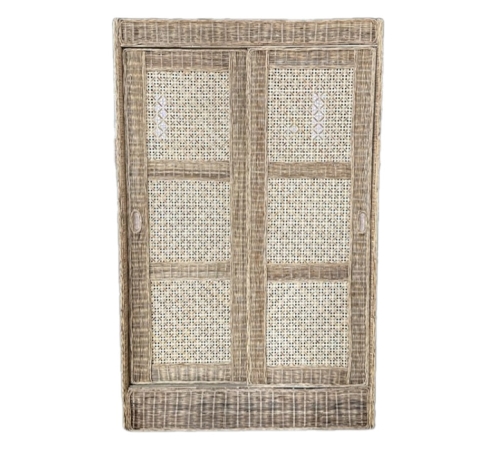 casa 2-door rattan cabinet