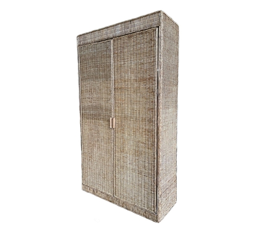 casa high-end 2-compartment rattan cabinet