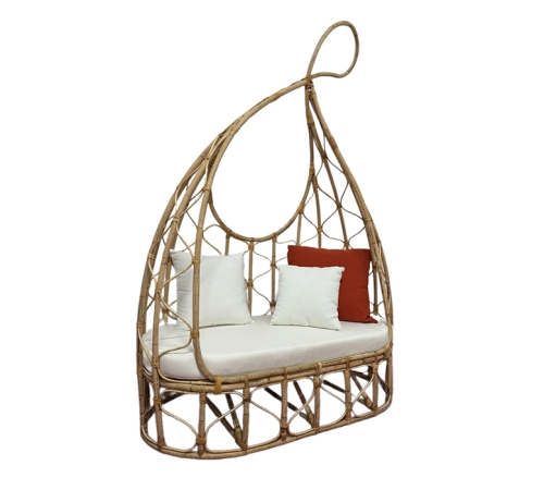 High-quality bird's nest-shaped rattan swing