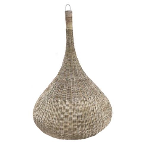 Vase decorated with casa rattan