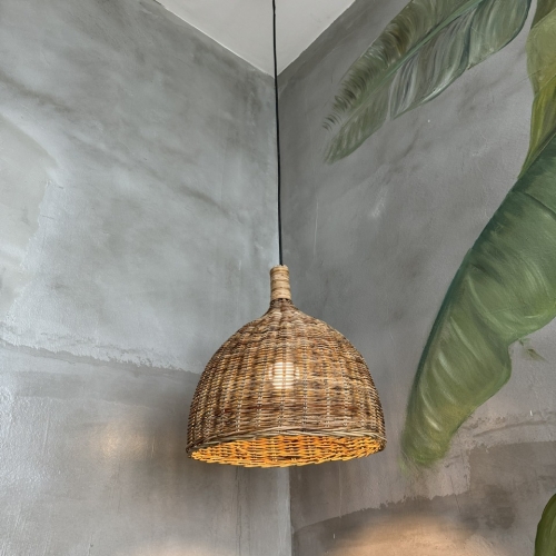 Decorative rattan ceiling lights