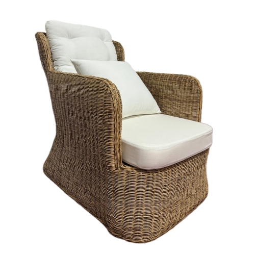 casa bamboo and rattan reclining chair