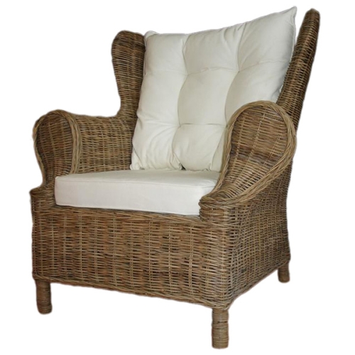 High-end rattan chair with pillow