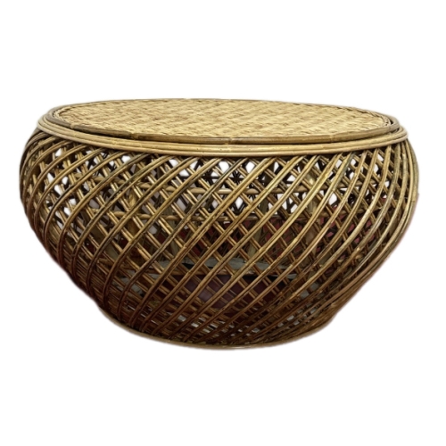 Round table top made of casa rattan