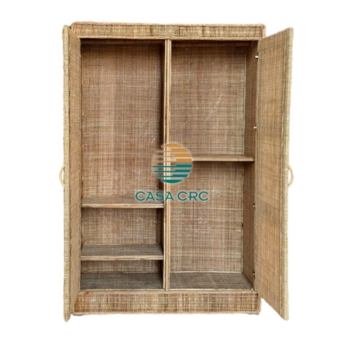 Rattan wardrobe for clothes