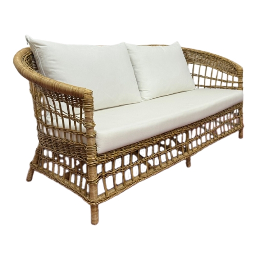 long rattan sofa with casa mattress
