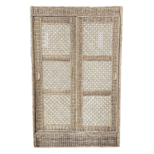 casa 2-door rattan cabinet