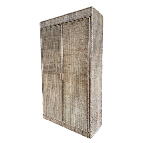 casa high-end 2-compartment rattan cabinet