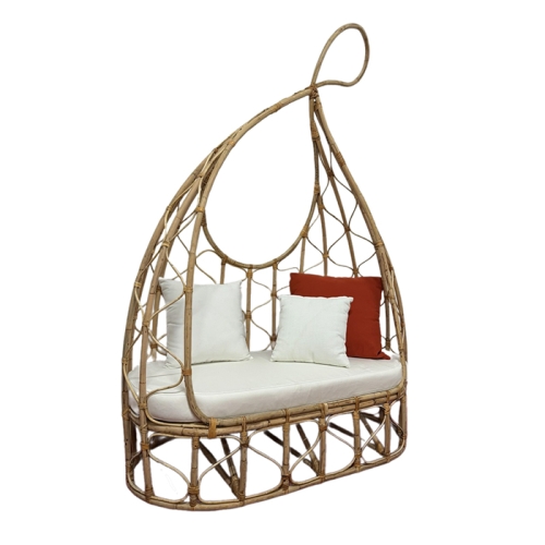 High-quality bird's nest-shaped rattan swing